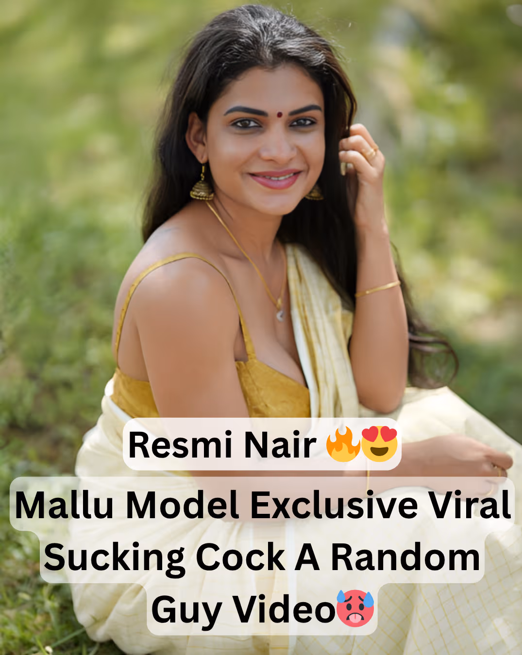 Image of Famous Sexy Mallu Model And Influencer Resmi Nair Hard Sucking A Cock Of Random Guy With Deep throating