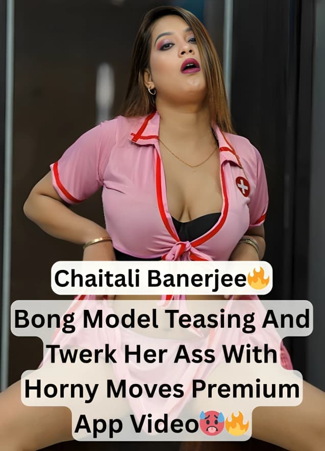 Image of Famous Bong Sexy Model Chaitali Banerjee Aka Abby Banerjee Teasing In Black Lingerie And Twerk Her Ass And Shows Her Big Boobs And Pussy With Horny Moves