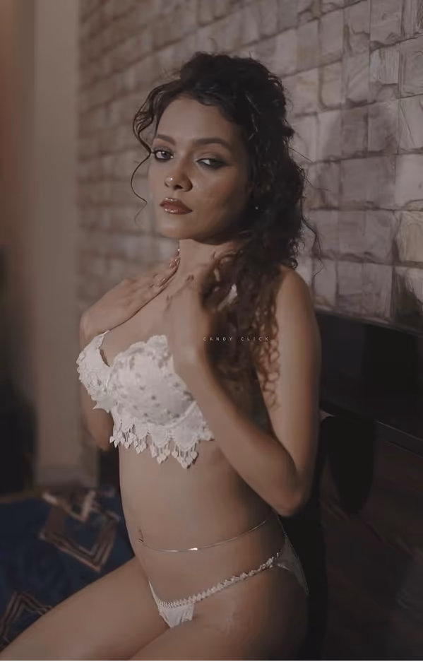 Image of Hot Desi Model Riya Fully Nude Oiling Her Juicy Big Boobs and Tight Body