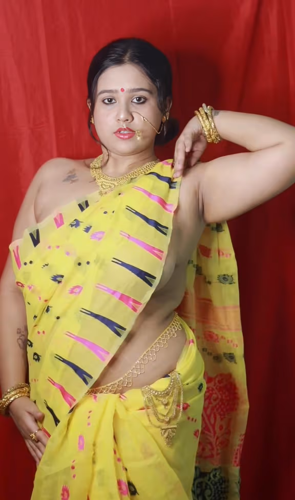 Busty Desi Babe Teasing In Saree Stripping See Through Nipples Huge Boobs Pressing